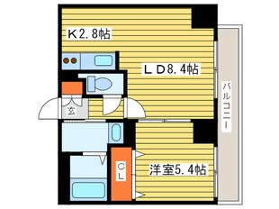 Ｎ６ウエスト１１・Ｍの物件間取画像